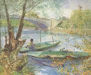 Vincent Van Gogh Fishing in the Spring,Pont de Clichy (nn04) USA oil painting reproduction